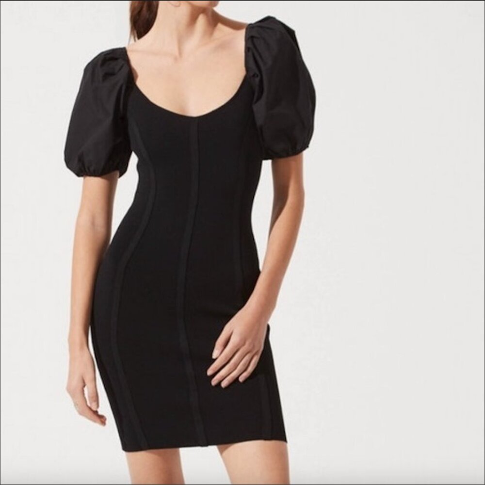 ASTR the Label: Balloon Sleeve Bodycon Dress